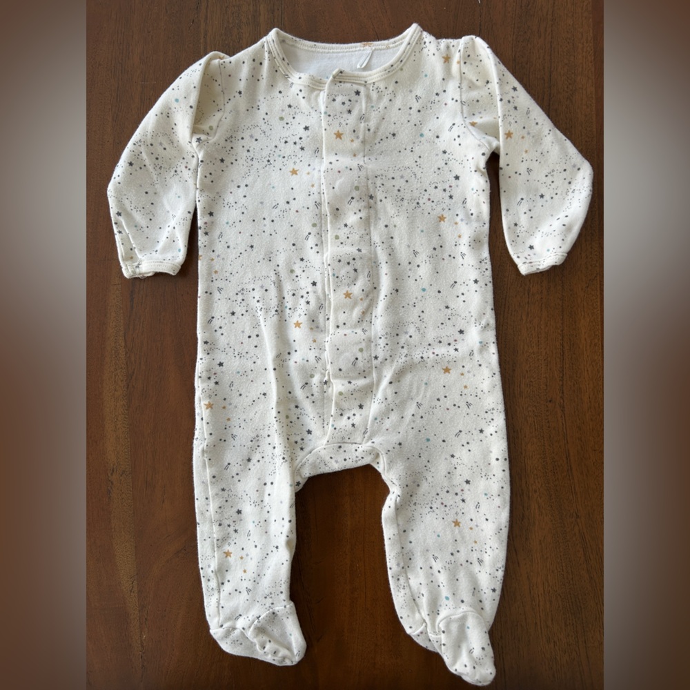 Magnetic Me Cream Star Pattern Footie